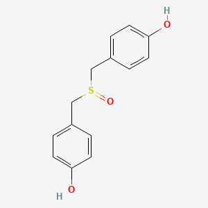 molecular formula C14H14O3S B14248061 4,4'-[Sulfinylbis(methylene)]diphenol CAS No. 189639-17-6