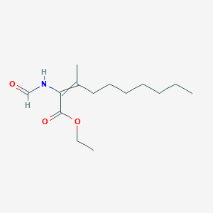 molecular formula C14H25NO3 B14248086 Ethyl 2-formamido-3-methyldec-2-enoate CAS No. 403826-17-5