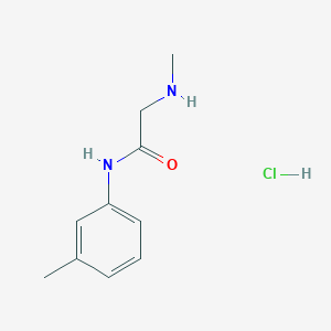 molecular formula C10H15ClN2O B1424812 2-(Methylamino)-N-(3-methylphenyl)acetamide hydrochloride CAS No. 1220038-37-8