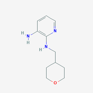molecular formula C11H17N3O B1424819 N2-(Tetrahydro-2H-pyran-4-ylmethyl)-2,3-pyridinediamine CAS No. 1219976-68-7