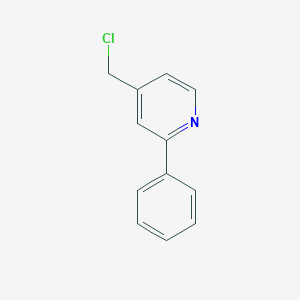molecular formula C12H10ClN B142482 4-(Chloromethyl)-2-phenylpyridine CAS No. 147937-35-7
