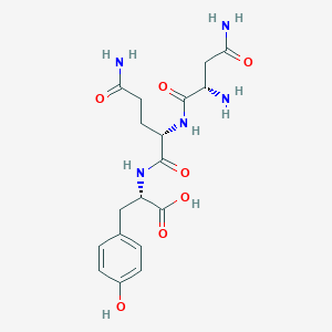 molecular formula C18H25N5O7 B14248206 L-Asparaginyl-L-glutaminyl-L-tyrosine CAS No. 268740-54-1