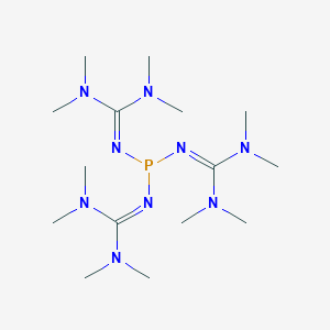 molecular formula C15H36N9P B14248215 Guanidine, N'',N''''',N''''''''-phosphinidynetris[N,N,N',N'-tetramethyl- CAS No. 210483-30-0