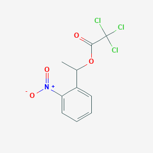 molecular formula C10H8Cl3NO4 B14248221 1-(2-Nitrophenyl)ethyl trichloroacetate CAS No. 304443-67-2