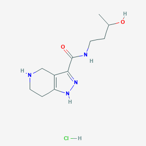 N-(3-Hydroxybutyl)-4,5,6,7-tetrahydro-1H-pyrazolo-[4,3-c]pyridine-3-carboxamide hydrochloride