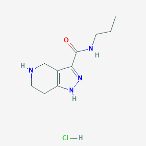 N-Propyl-4,5,6,7-tetrahydro-1H-pyrazolo[4,3-c]-pyridine-3-carboxamide hydrochloride