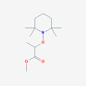 molecular formula C13H25NO3 B14248304 Methyl 2-[(2,2,6,6-tetramethylpiperidin-1-yl)oxy]propanoate CAS No. 212128-87-5