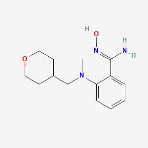 N'-Hydroxy-2-(methyl((tetrahydro-2H-pyran-4-yl)methyl)amino)benzimidamide