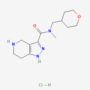 N-Methyl-N-(tetrahydro-2H-pyran-4-ylmethyl)-4,5,6,7-tetrahydro-1H-pyrazolo[4,3-c]pyridine-3-carboxam