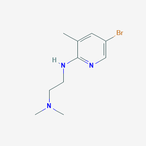 molecular formula C10H16BrN3 B1424835 N1-(5-Bromo-3-methyl-2-pyridinyl)-N2,N2-dimethyl-1,2-ethanediamine CAS No. 1220035-16-4