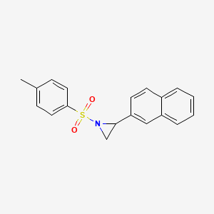 molecular formula C19H17NO2S B14248367 Aziridine, 1-[(4-methylphenyl)sulfonyl]-2-(2-naphthalenyl)- CAS No. 439667-97-7