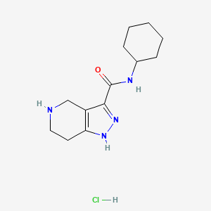 N-Cyclohexyl-4,5,6,7-tetrahydro-1H-pyrazolo[4,3-c] pyridine-3-carboxamide hydrochloride