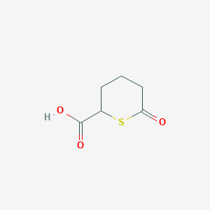 molecular formula C6H8O3S B14248404 6-Oxothiane-2-carboxylic acid CAS No. 222046-95-9