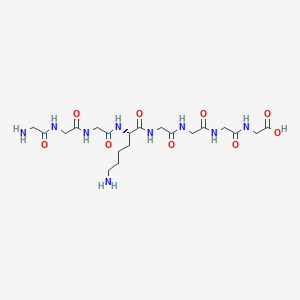 molecular formula C20H35N9O9 B14248426 Glycylglycylglycyl-L-lysylglycylglycylglycylglycine CAS No. 266993-98-0
