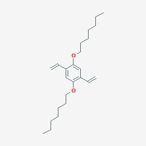 molecular formula C24H38O2 B14248440 1,4-Diethenyl-2,5-bis(heptyloxy)benzene CAS No. 206762-49-4