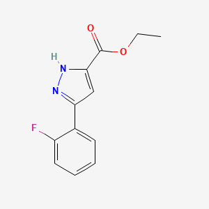 Ethyl 3-(2-fluorophenyl)-1H-pyrazole-5-carboxylate
