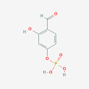 molecular formula C7H7O6P B14248546 4-Formyl-3-hydroxyphenyl dihydrogen phosphate CAS No. 189348-30-9