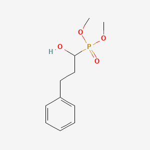 molecular formula C11H17O4P B14248559 Dimethyl (1-hydroxy-3-phenylpropyl)phosphonate CAS No. 216865-84-8