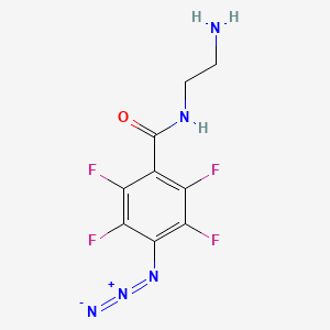 molecular formula C9H7F4N5O B14248585 N-(2-Aminoethyl)-4-azido-2,3,5,6-tetrafluorobenzamide CAS No. 473721-57-2
