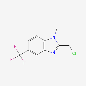 molecular formula C10H8ClF3N2 B1424859 2-Chloromethyl-1-methyl-5-trifluoromethyl-1H-benzoimidazole CAS No. 942034-99-3
