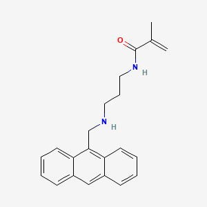 molecular formula C22H24N2O B14248613 N-(3-{[(Anthracen-9-YL)methyl]amino}propyl)-2-methylprop-2-enamide CAS No. 399032-57-6