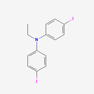 molecular formula C14H13I2N B14248627 N-Ethyl-4-iodo-N-(4-iodophenyl)aniline CAS No. 400786-08-5
