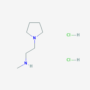 molecular formula C7H18Cl2N2 B1424864 N-methyl-2-pyrrolidin-1-ylethanamine dihydrochloride CAS No. 1051364-49-8