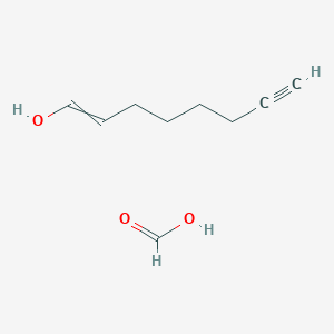 molecular formula C9H14O3 B14248669 Formic acid;oct-1-en-7-yn-1-ol CAS No. 406911-97-5