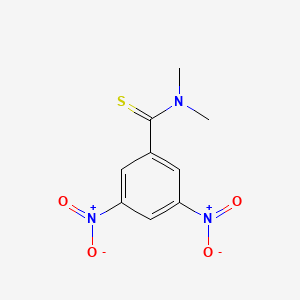 molecular formula C9H9N3O4S B14248672 N,N-Dimethyl-3,5-dinitrobenzene-1-carbothioamide CAS No. 518068-02-5