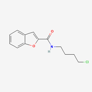 molecular formula C13H14ClNO2 B14248730 N-(4-Chlorobutyl)-1-benzofuran-2-carboxamide CAS No. 502709-52-6