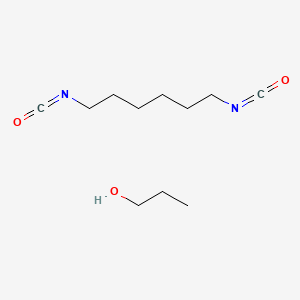 molecular formula C11H20N2O3 B14248736 1,6-Diisocyanatohexane;propan-1-ol CAS No. 403613-30-9