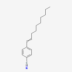 molecular formula C17H23N B14248743 4-(Dec-1-EN-1-YL)benzonitrile CAS No. 479668-46-7