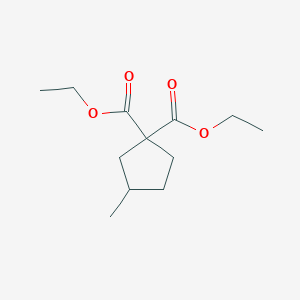 molecular formula C12H20O4 B14248765 Diethyl 3-methylcyclopentane-1,1-dicarboxylate CAS No. 182347-07-5