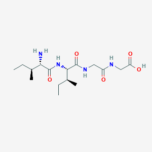 molecular formula C16H30N4O5 B14248780 L-Isoleucyl-L-isoleucylglycylglycine CAS No. 427892-66-8
