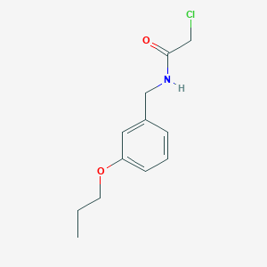 molecular formula C12H16ClNO2 B1424879 2-chloro-N-[(3-propoxyphenyl)methyl]acetamide CAS No. 1226036-22-1