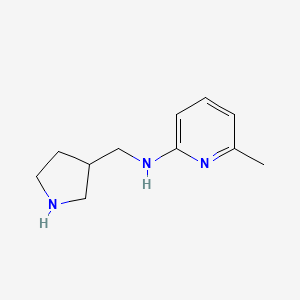 molecular formula C11H17N3 B1424880 6-methyl-N-(pyrrolidin-3-ylmethyl)pyridin-2-amine CAS No. 1258640-10-6