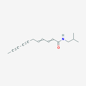molecular formula C15H19NO B14248845 N-(2-Methylpropyl)undeca-2,4-diene-7,9-diynamide CAS No. 402943-09-3