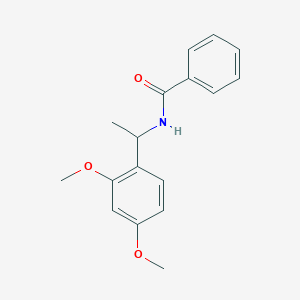 molecular formula C17H19NO3 B14248856 N-[1-(2,4-Dimethoxyphenyl)ethyl]benzamide CAS No. 188894-39-5