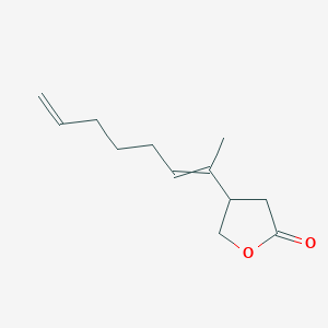 molecular formula C12H18O2 B14248904 4-(Octa-2,7-dien-2-yl)oxolan-2-one CAS No. 502760-25-0