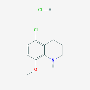 molecular formula C10H13Cl2NO B1424895 5-Chloro-8-methoxy-1,2,3,4-tetrahydroquinoline hydrochloride CAS No. 1251925-38-8