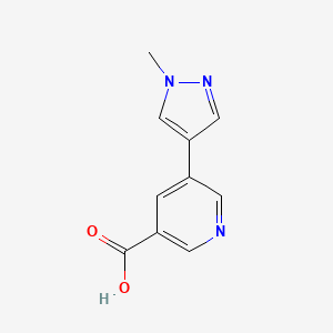 5-(1-methyl-1H-pyrazol-4-yl)pyridine-3-carboxylic acid