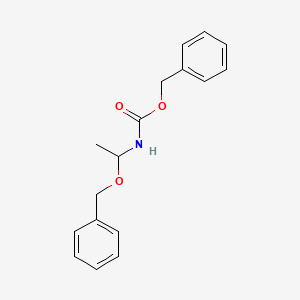 molecular formula C17H19NO3 B14248973 Carbamic acid, [1-(phenylmethoxy)ethyl]-, phenylmethyl ester CAS No. 215111-47-0