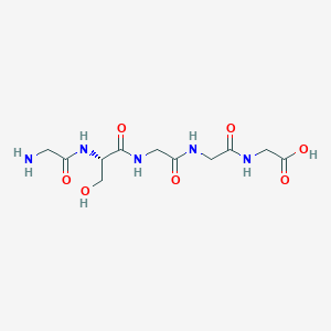 molecular formula C11H19N5O7 B14249007 Glycyl-L-serylglycylglycylglycine CAS No. 251343-65-4