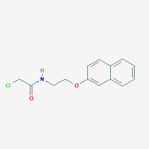 molecular formula C14H14ClNO2 B1424904 2-chloro-N-[2-(naphthalen-2-yloxy)ethyl]acetamide CAS No. 1225890-90-3