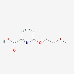 molecular formula C9H11NO4 B1424905 6-(2-甲氧基乙氧基)吡啶-2-羧酸 CAS No. 1248697-20-2
