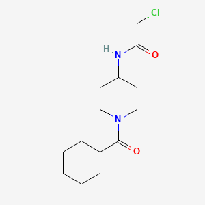 2-chloro-N-(1-cyclohexanecarbonylpiperidin-4-yl)acetamide