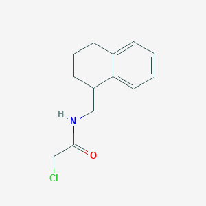molecular formula C13H16ClNO B1424912 2-氯-N-(1,2,3,4-四氢萘-1-基甲基)乙酰胺 CAS No. 1258651-62-5