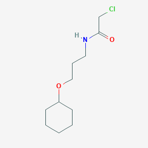 molecular formula C11H20ClNO2 B1424913 2-chloro-N-[3-(cyclohexyloxy)propyl]acetamide CAS No. 91354-73-3