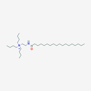 molecular formula C32H67N2O+ B14249157 N,N-Dibutyl-N-[2-(octadecanoylamino)ethyl]butan-1-aminium CAS No. 188665-72-7