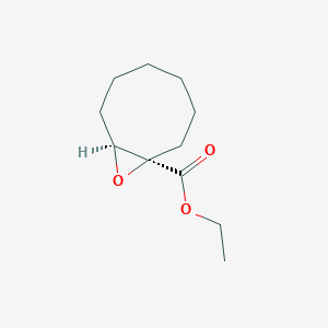 molecular formula C11H18O3 B14249161 Ethyl (1R,8S)-9-oxabicyclo[6.1.0]nonane-1-carboxylate CAS No. 474549-41-2